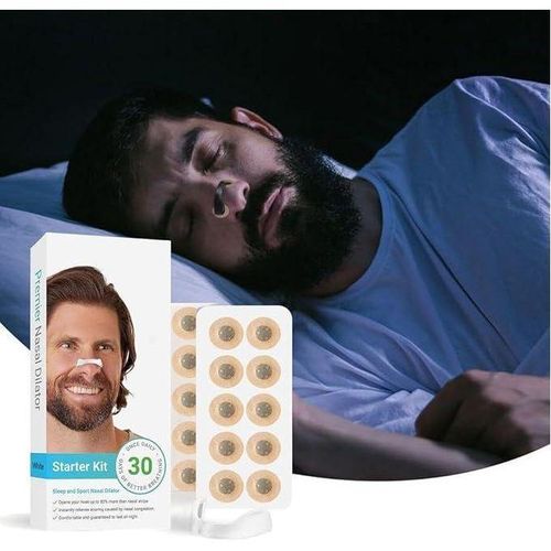30 زوجًا من مجموعات موسعات التنفس الأنفية المغناطيسية، جهاز حل لمكافحة الشخير
