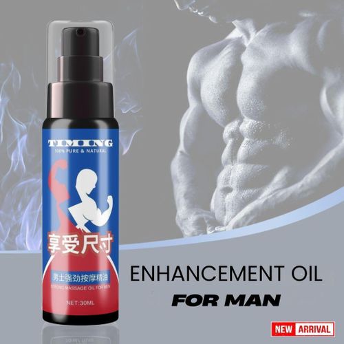 VAPORISATEUR TIMING NEW Flacon ENHANCEMENT OIL دفعة طاقة فورية زيت لإطالة مدة الجماع للرجال 60 دقيقة مع فيتامين إي موسع يمنع القذف المبكر زيت للانتصاب