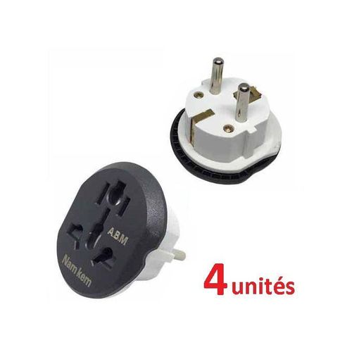 4x Prises électrique UK US UE AU // Adaptateur Secteur Universel sans embalage
