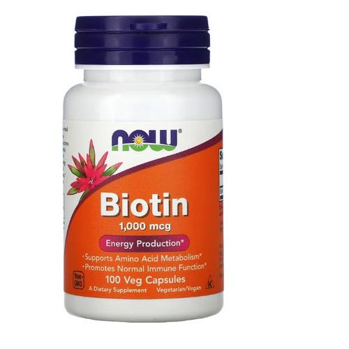 Biotine,1 000 mcg,100 gélules végétales pour la peau, Cheveux et Ongles