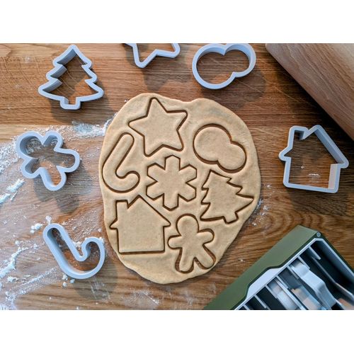 Set d’Emporte-pièces de Noël 10 Formes Festives