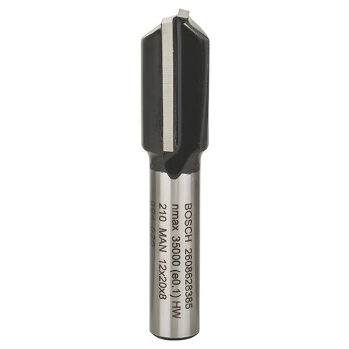 Fraise Droite Rainurée - Carbure de Tungstène - Travail du Bois - 8mm x 12mm x 20mm