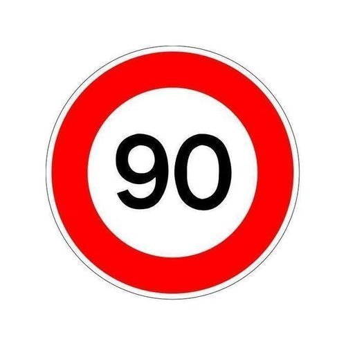 Autocollant pâque de 3 pièce voiture limite vitesse 90 KM/H