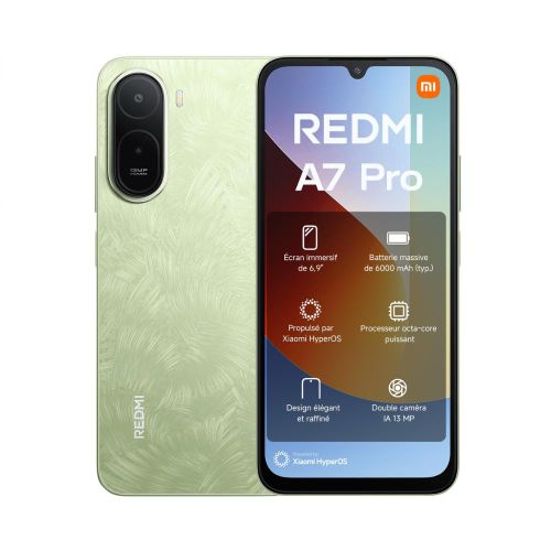 Redmi A7 Pro 4G NFC 6.9 - 64Gb - 4GB up to 8GB RAM - 6000mAH - Palm Green