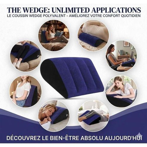 Coussin de Position Gonflable Multifonction – Support Lombaire et Cale Ergonomique, Confort et Relaxation à la Maison ou en Voyage