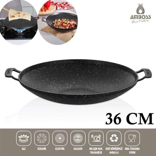Poêle 36cm Effet Granit – Performance, élégance et résistance