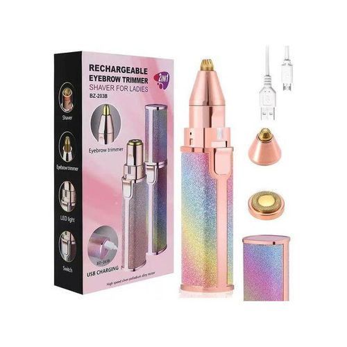 Mini rasoir pour femme pour une épilation facile des sourcils et du visage, rechargeable par USB