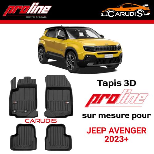 Tapis 3D de luxe Jeep Avenger sur mesure exacte sans odeur imperméable