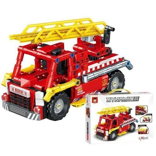 Jeu de Construction Caserne de Pompiers – 232 Pièces à Assembler