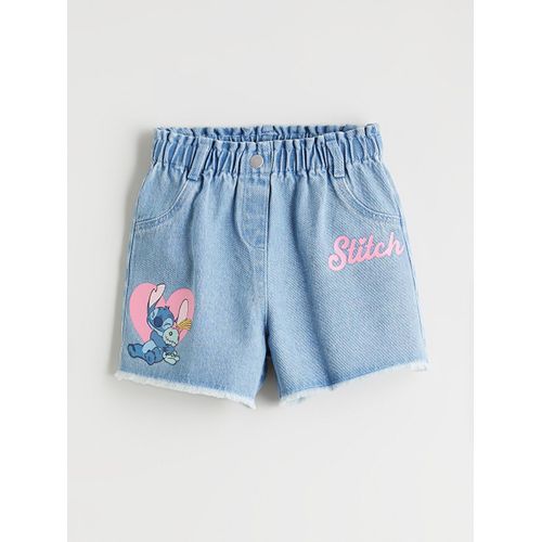 Short en jean imprimé Lilo & Stitch pour filles