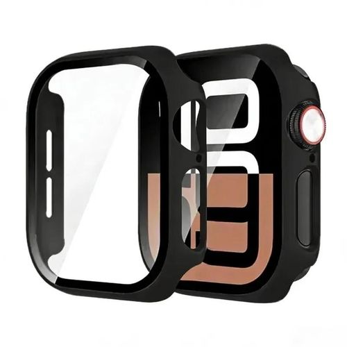 Cover pour Apple Watch Série 11 46MM iWatch bande pare-chocs de protection - Noir