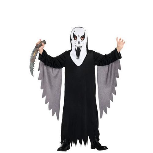 Déguisement de halloween FANTÔME NOIR 5-6 ANS
