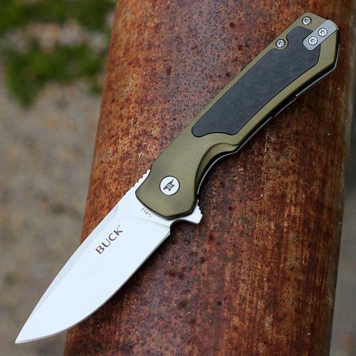 Couteau de Poche Stinger 0714GRS – Acier D2 – Manche Aluminium Vert