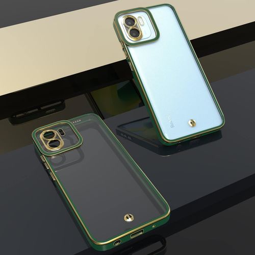 Pochette Transparente pour Xiaomi Redmi 13C Antichoc gold/ Vert