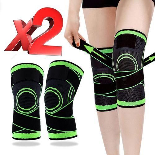 Pack 2 Genouillères Soutien Et Bande De Protection Pour Sports De Plein Air