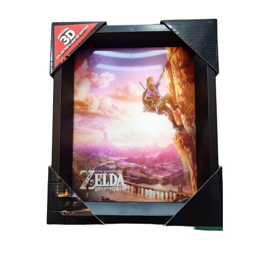 nintendo cadre Pyramid Cadre Mural Zelda Breath of Wild 3D