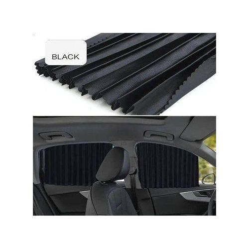 4 pieces universal car sun shade retractable car side window shade hanging car rail curtains protect baby children pets and passengers from sunlight and heat