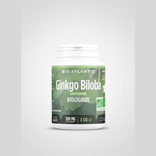 Ginkgo Biloba - Soutien Cognitif et Circulation - 300 mg - 120 Comprimés
