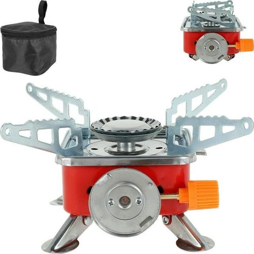 Mini Réchaud à Gaz Portable pour Camping – Brûleur Pliable Ultra Léger pour Cuisine Extérieure