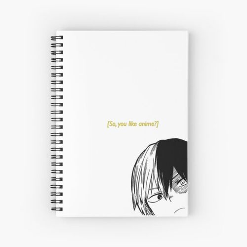 So, you like anime? - Todoroki Spiral Notebook Bloc note