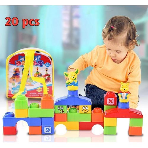 Kit de construction Animal Block 20 pièces ;sympa pour enfants