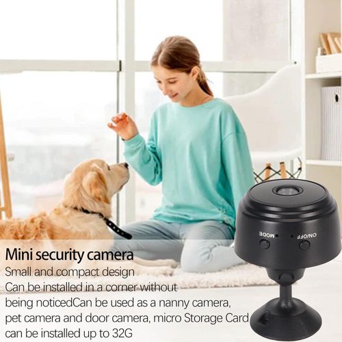 Hosie Caméra de sécurité WiFi, Caméras de sécurité Intérieure Multifonctions HD 1080P pour bébé pour Animal de Compagnie pour la Maison