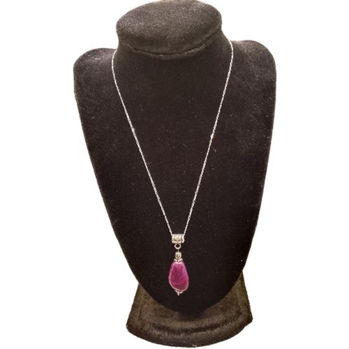 Pendentif en Rubis Naturel Non Chauffé - Pierre Fine et Authentique - Élégance Intemporelle