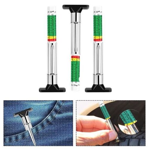 Mesureur de Profondeur de Pneus Précis – Jauge d’Usure pour Voiture et Moto