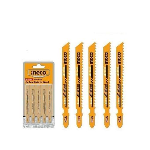 Jeu de 5 Lames de Scie Sauteuse INGCO JBT144D pour Bois (HCS)