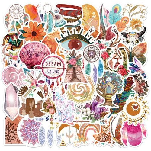 50pcs Bohemia Stickers