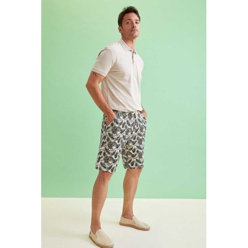 Coupe Slim Patterned Short - U2917AZ - Sable
