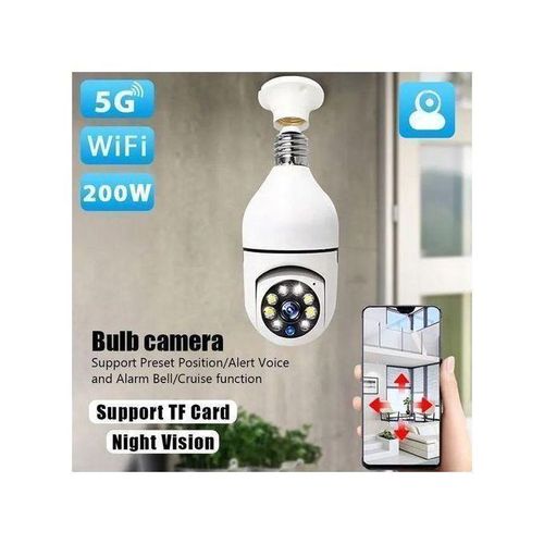 Wifi smart caméra Caméra sécurité ampoule 1080P 360 degrés Panoramique Caméra WiFi sans fil vision