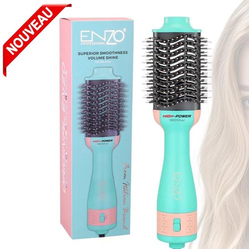 Brosse soufflante Sèche-Cheveux 3 en 1 High Power Lissante Volumisante 1500W Rotative à Air Chaud En-4134