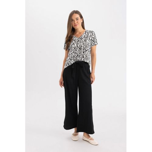 Pantalon capri Femme Noir