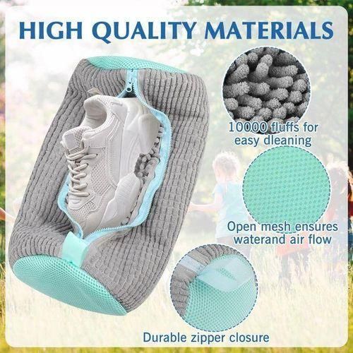 Sac de Lavage Chaussures pour machine à laver, Nettoyage chaussures Sac Voyage Rangement chaussures, Sac à linge Rangement de Voyage (Couleur Aléatoire)