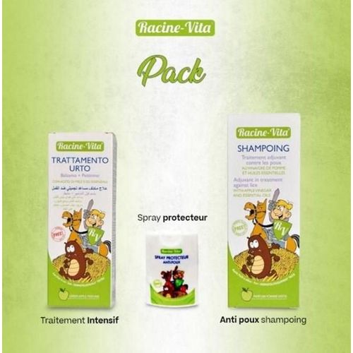 Traitement intensif poux et lentes (Shampoing +Lotion)