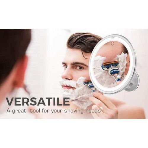 Miroir de Maquillage LED avec Écran Tactile et Grossissement 10x – Portable