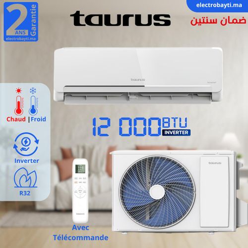 Climatiseur 12000 BTU INVERTER télécommande écran LED -2ans de garantie