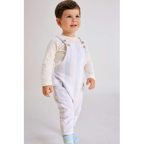 طقم ولادي سالوبيت وتيشيرت مخطط - قطعتين