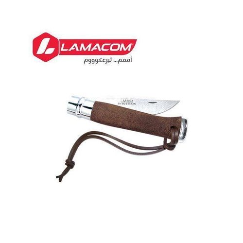 Lamacom Couteau de chasse pliant en acier inoxydable de haute qualité.
