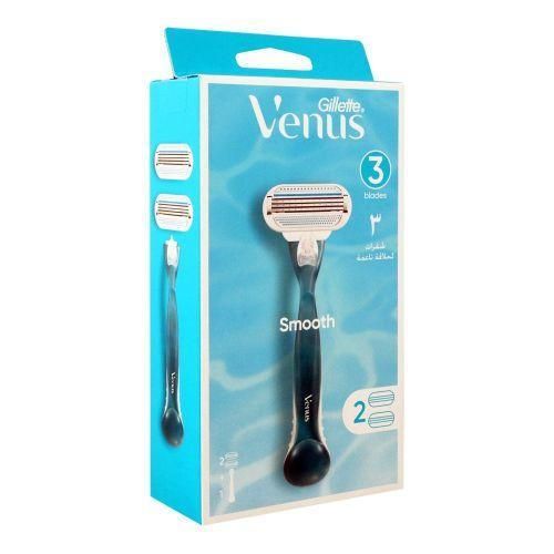 Rasoir Venus Smooth 3 Lames + 2 Recharges - Gillette