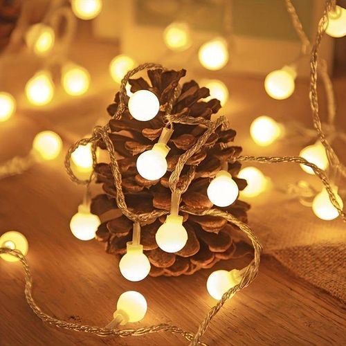Guirlande lumineuse - LED - 2x - Piles - Extérieur - Décoration mariage Noël