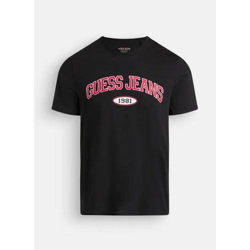 قميص مطبوع جينز أسود نفاث