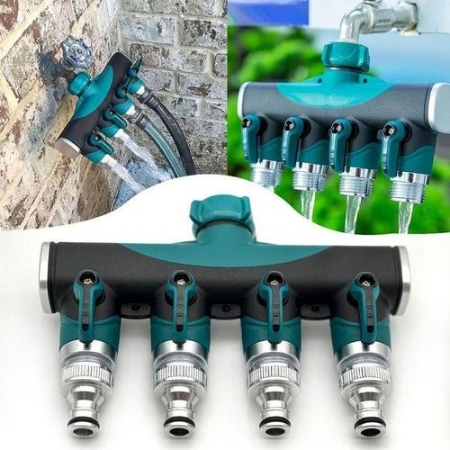 Garden Distributeur d'eau à 4 sorties d'irrigation de jardin