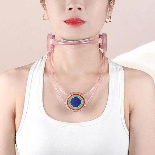 Support de Cou réglable Collier de Mise en Forme décompressé Dispositif de Traction du Cou propice à la Correction de la Posture de la tête vers l'avant Convient aux Hommes Femmes Accessoires.