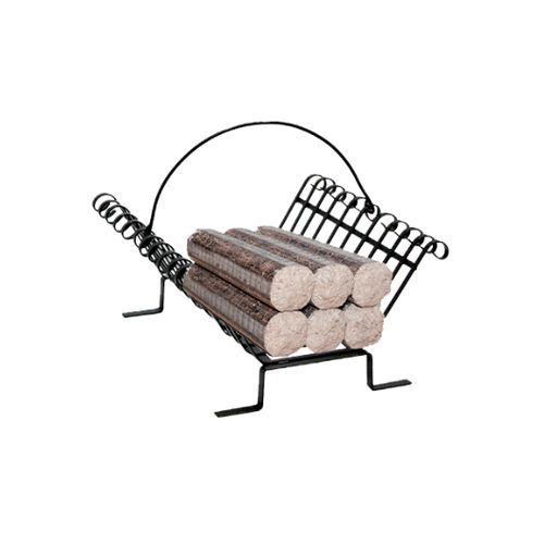 Panier grille pour buches de cheminée