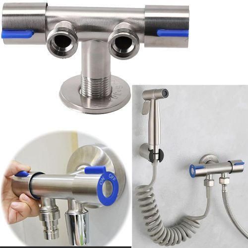 Robinet Mural Multifonction en Inox – Double Usage