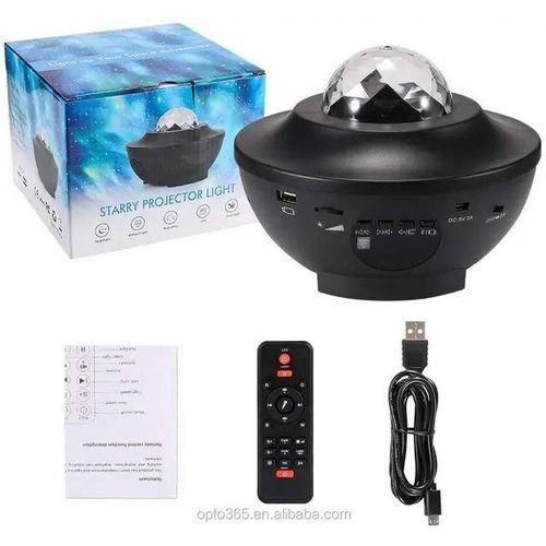 Lampe LED Galaxy - Projecteur Ambiance Relaxante et Décorative avec télécommande & haut-parleur Bluetooth