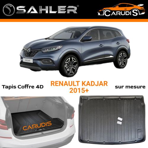 Tapis de coffre 4D Renault Kadjar sur mesure imperméable antidérapant et sans odeur