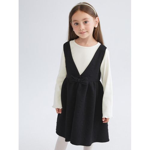 Robe et T-shirt pour Filles avec Détail Nœud